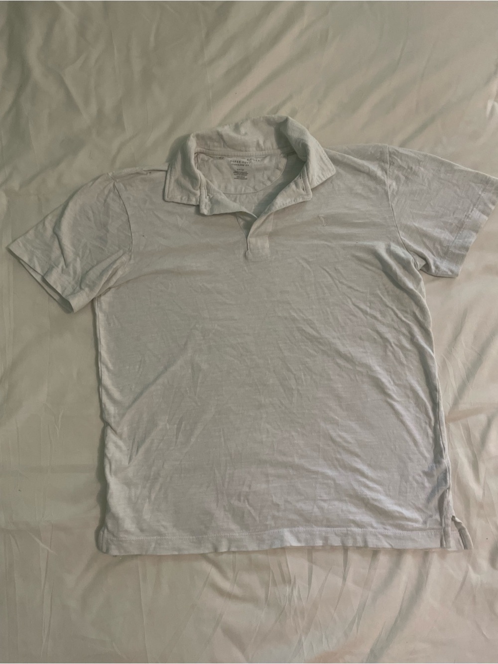 American Eagle Outfitters White Men's Polo Shirt